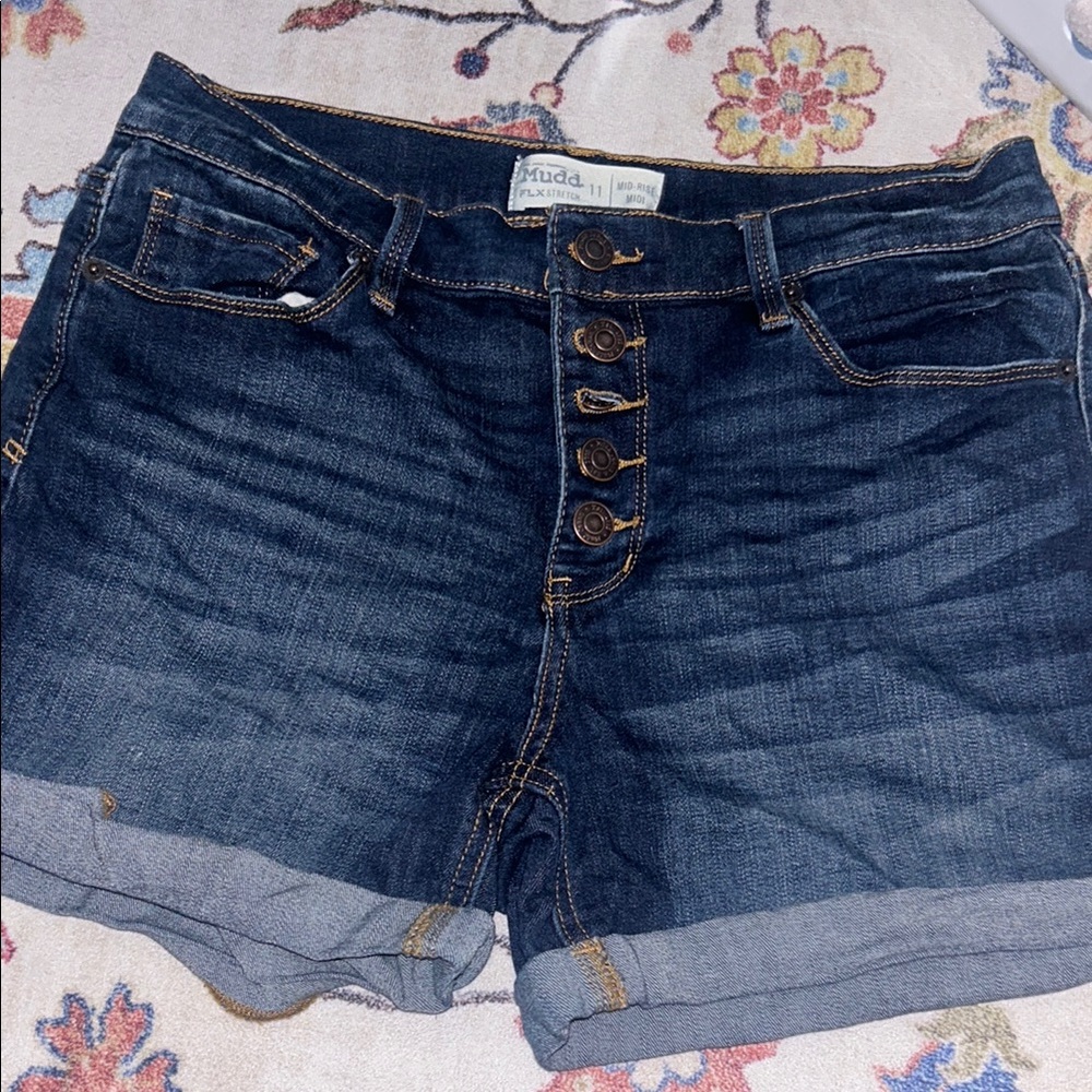 Vintage Mudd Women's Dark Blue Denim Shorts
